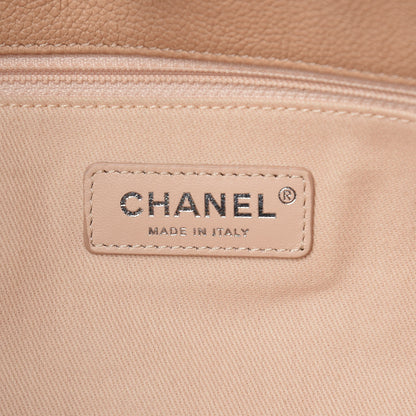 Chanel Grained Calfskin Stitched Large Braided With Style Hobo Beige 6 of 11