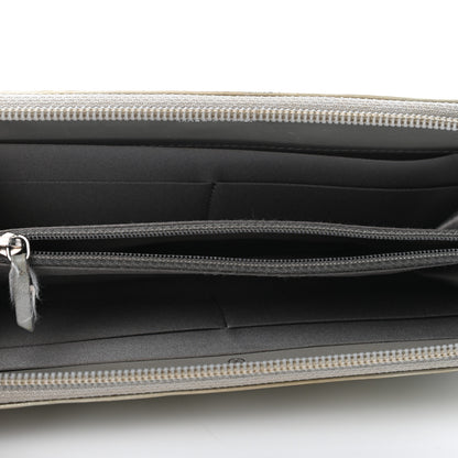 Chanel Patent Calfskin Lucky Symbols Zip Around Wallet Silver 4 of 5