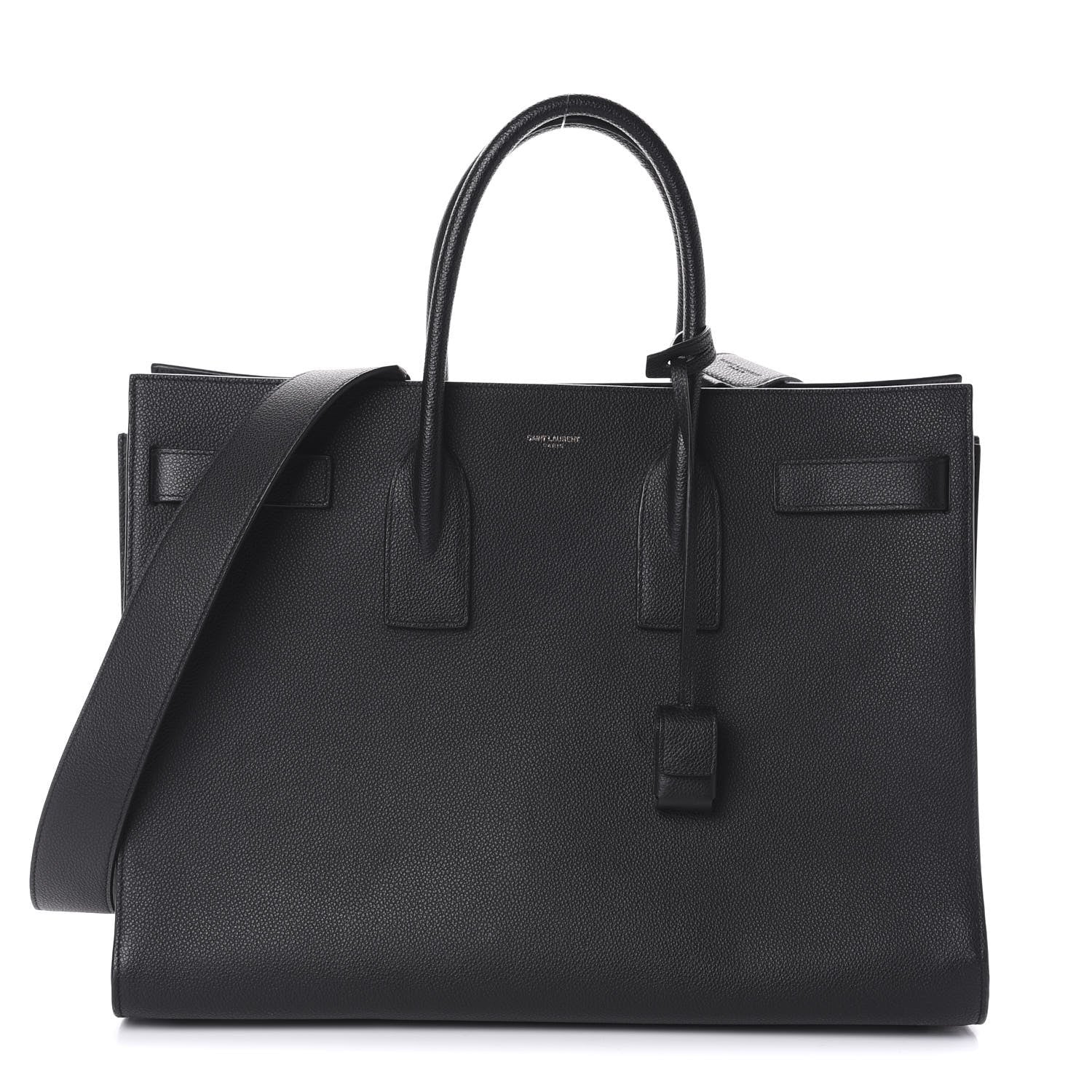 Saint Laurent Grained Calfskin Large Sac De Jour Carryall Black 1 of 10