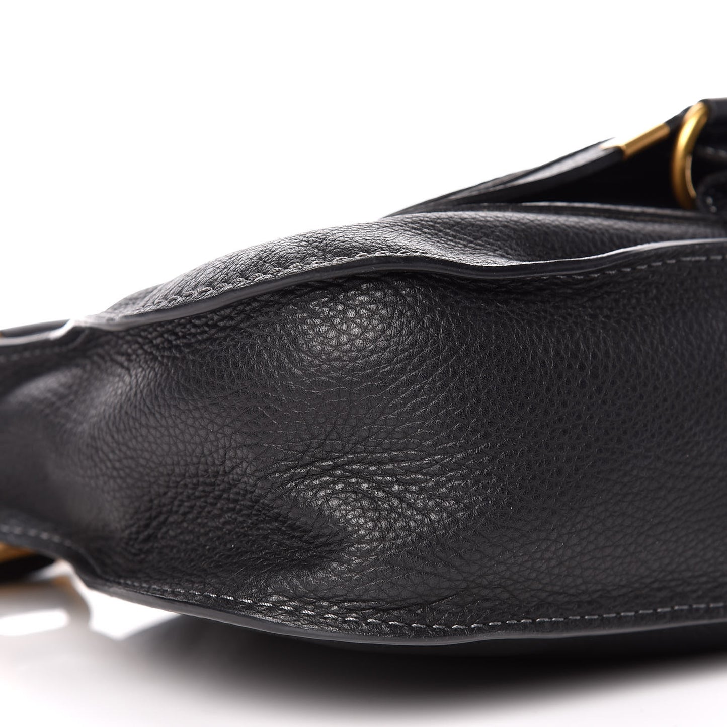 Calfskin Small Marcie Satchel Black
