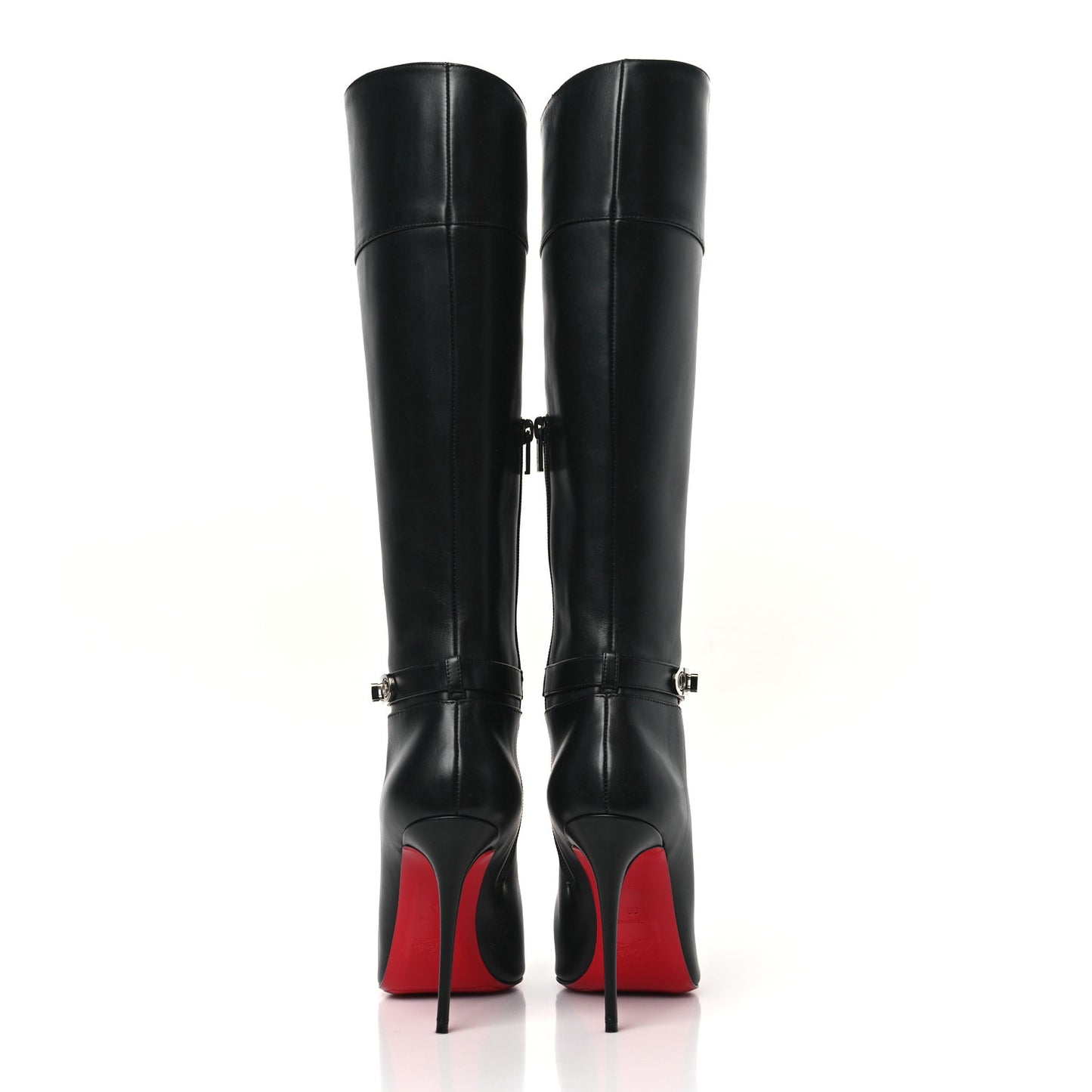 Calfskin Lock Kate Botta 100 Knee High Boots 39 Black