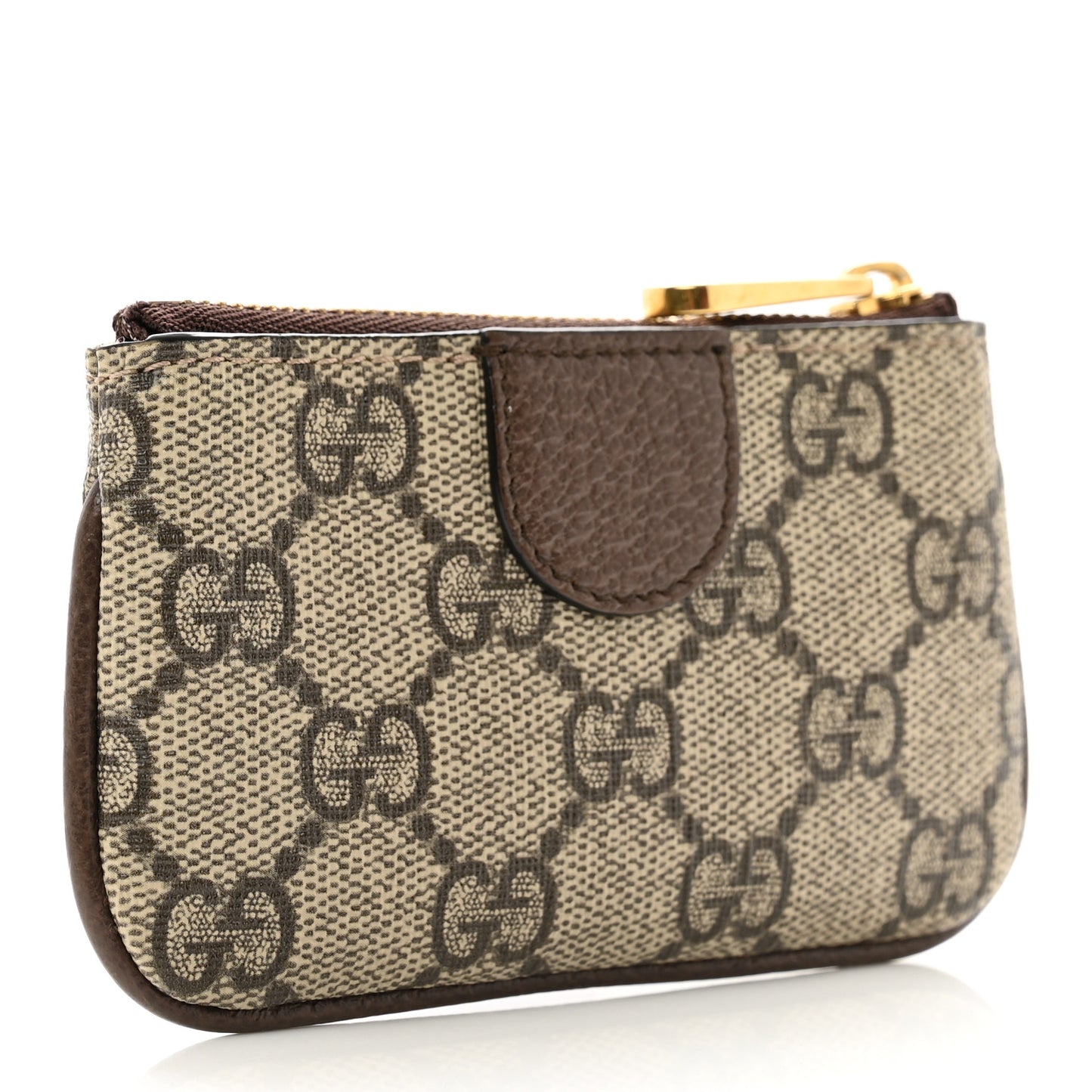 GG Supreme Monogram Web Ophidia Key Case Beige New Acero
