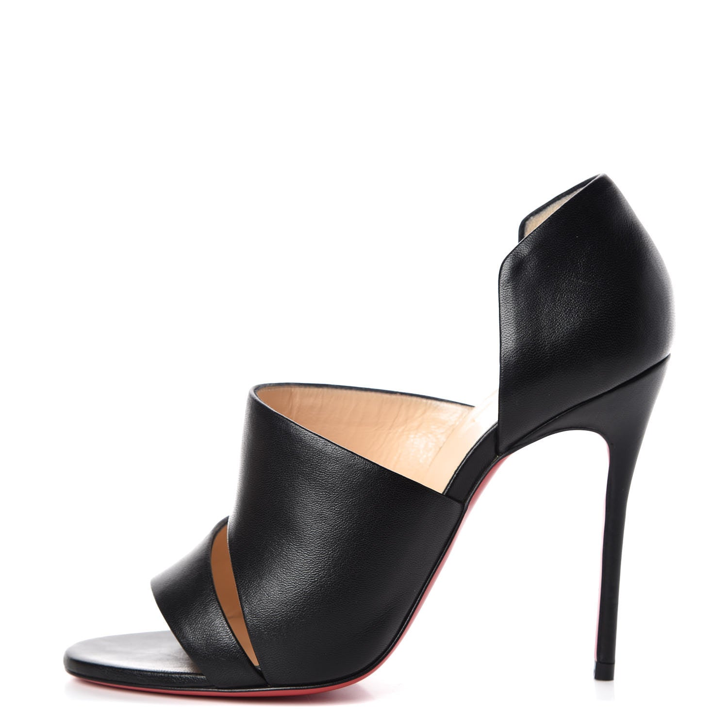 Christian Louboutin Nappa Martissimo 100 Sandals 37 Black 1 of 8