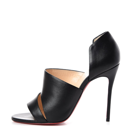 Christian Louboutin Nappa Martissimo 100 Sandals 37 Black 1 of 8