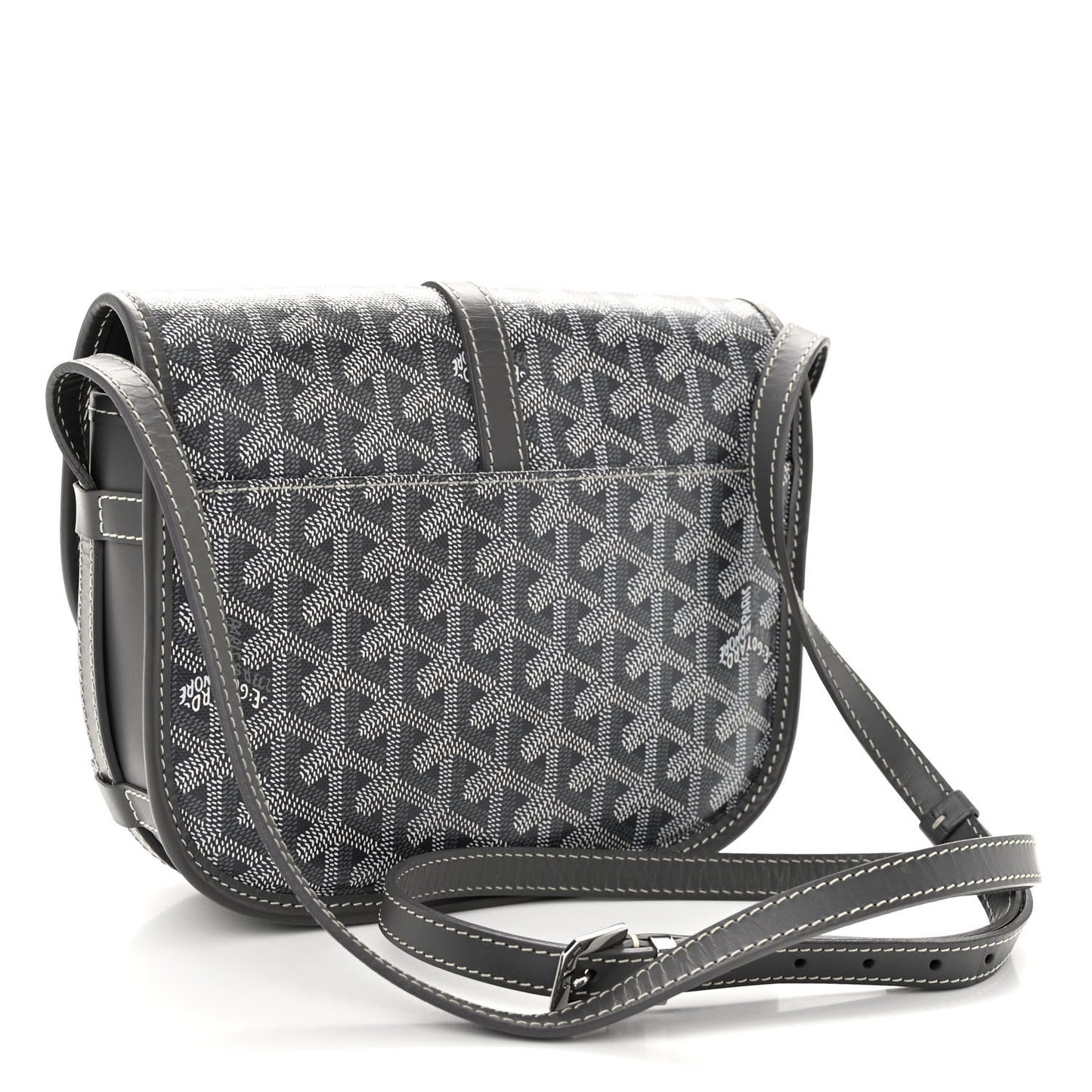 Goyardine Belvedere II PM Messenger Bag Gray