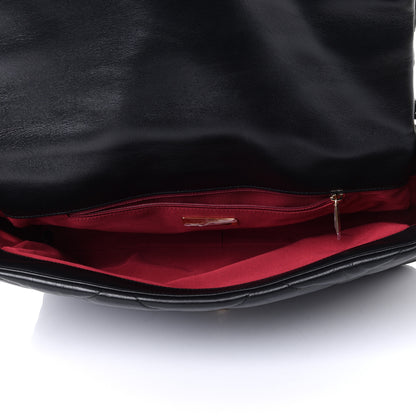 Chanel Goatskin Quilted Maxi Chanel 19 Flap Black 4 of 4