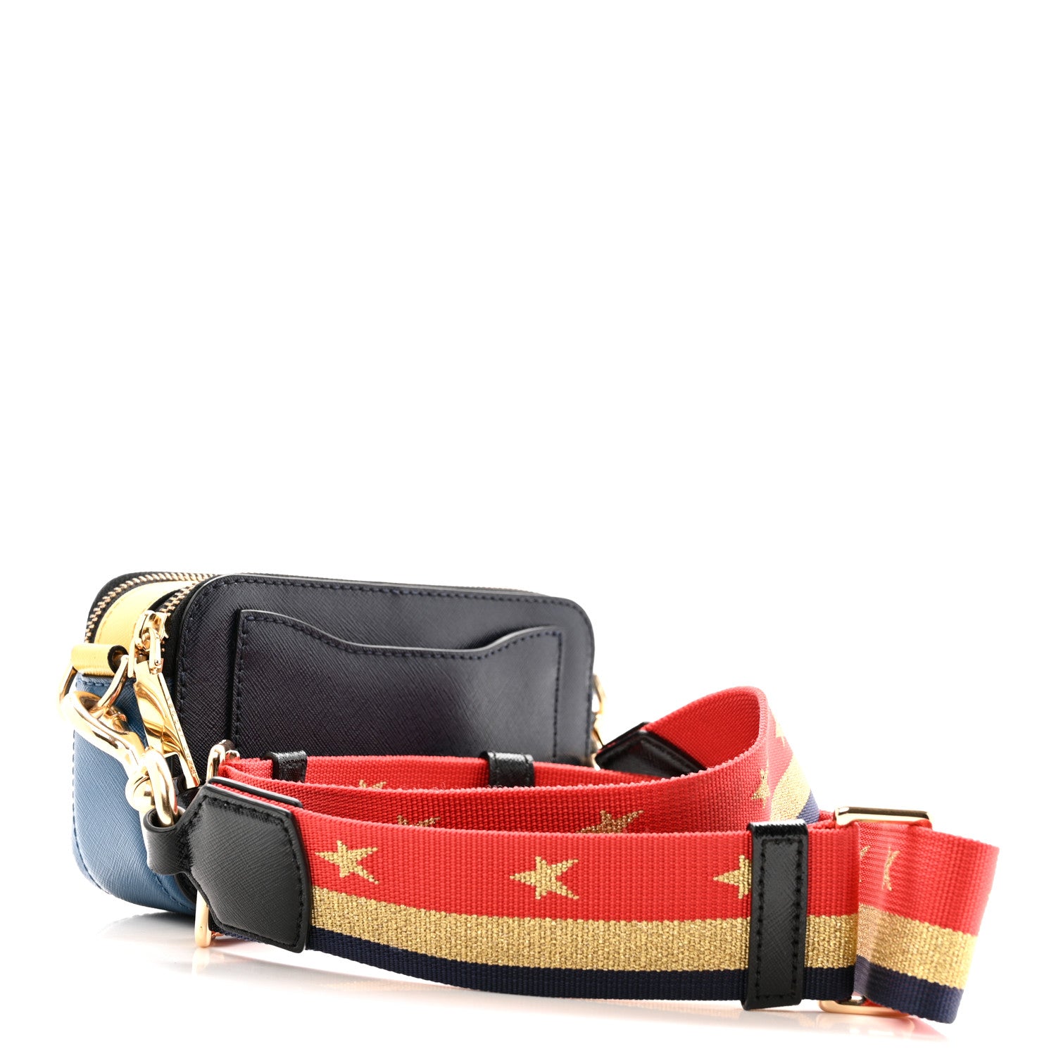 Marc Jacobs Saffiano Small Snapshot Camera Bag Navy Multicolor 3 of 16