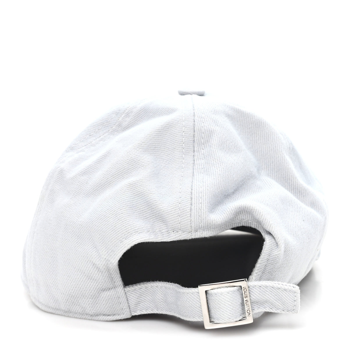 Cotton Monogram Embroidered LV Smash Cap Light Grey