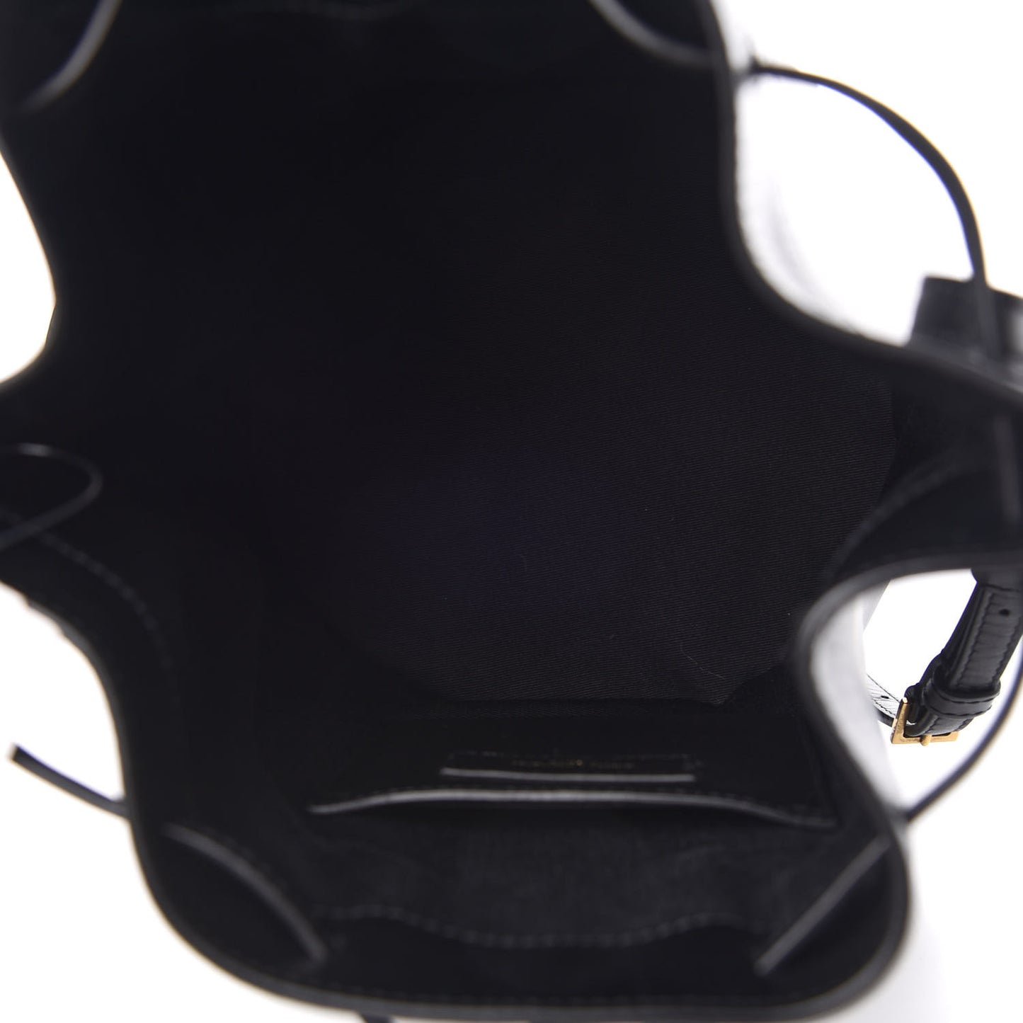 Smooth Calfskin Medium Talitha Bucket Bag Black