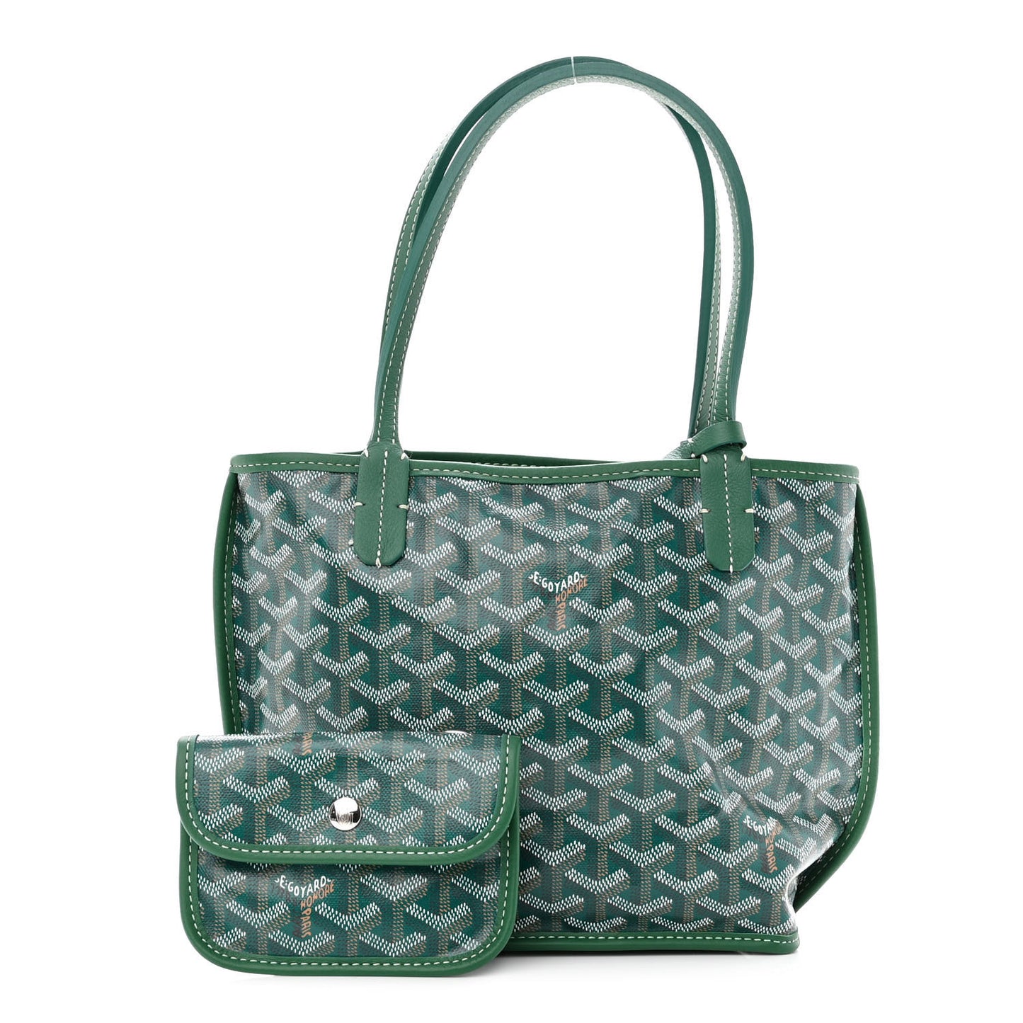 Goyardine Reversible Mini Anjou Green