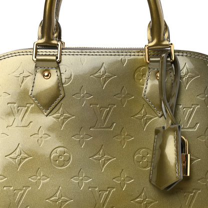Louis Vuitton Vernis Alma PM Vert Bronze 7 of 14
