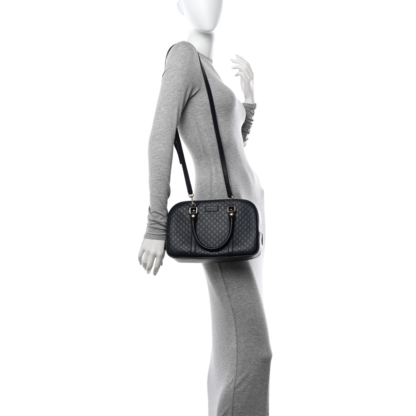 Microguccissima Medium Crossbody Bag Blue