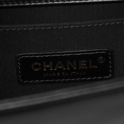 Chanel Lambskin Quilted Medium Boy Flap Black 6 of 8