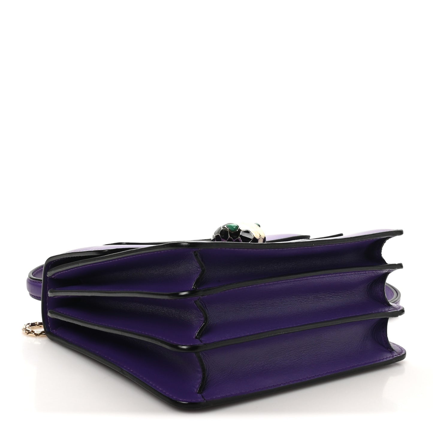 Calfskin Serpenti Forever Top Handle Purple