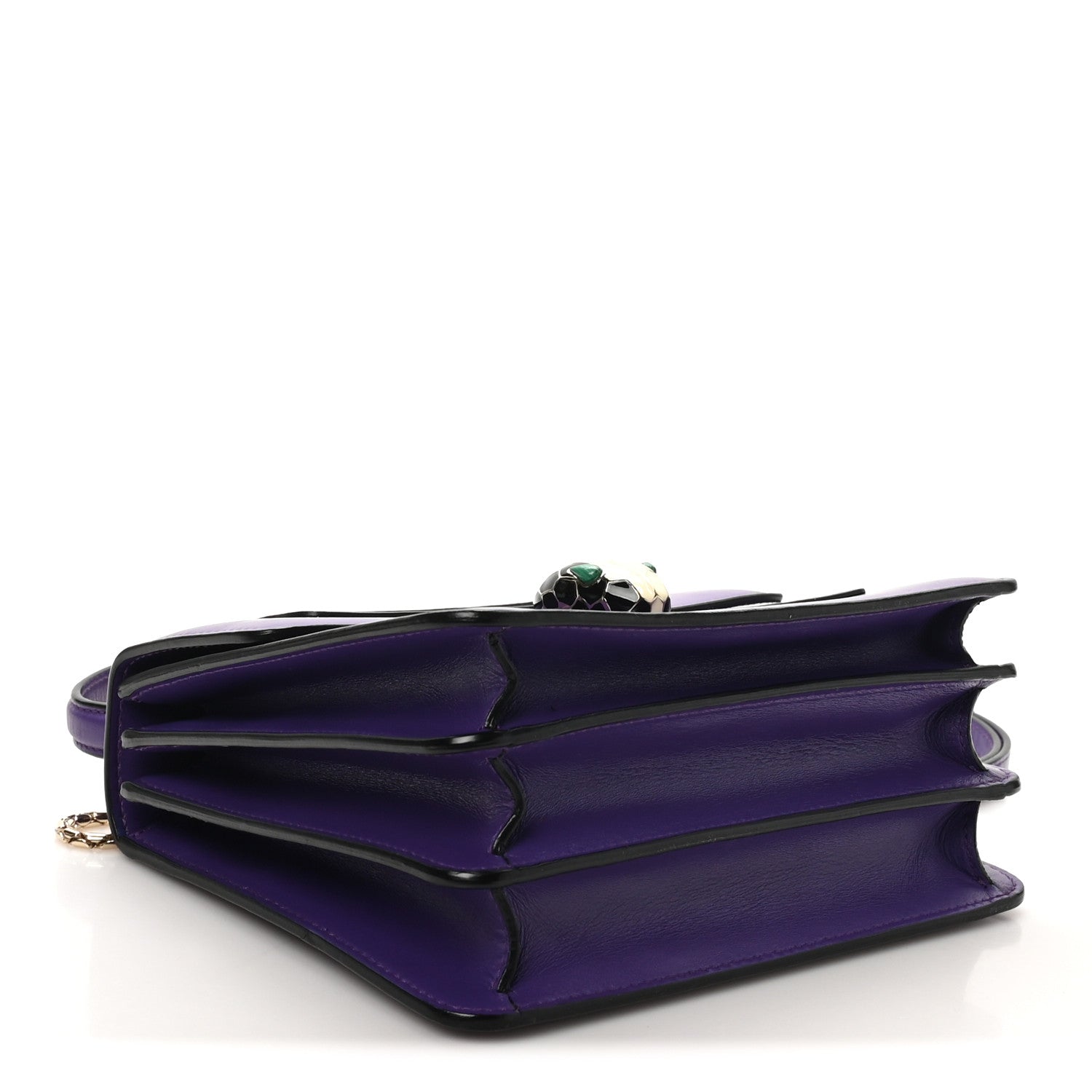 Bulgari Calfskin Serpenti Forever Top Handle Purple 7 of 17