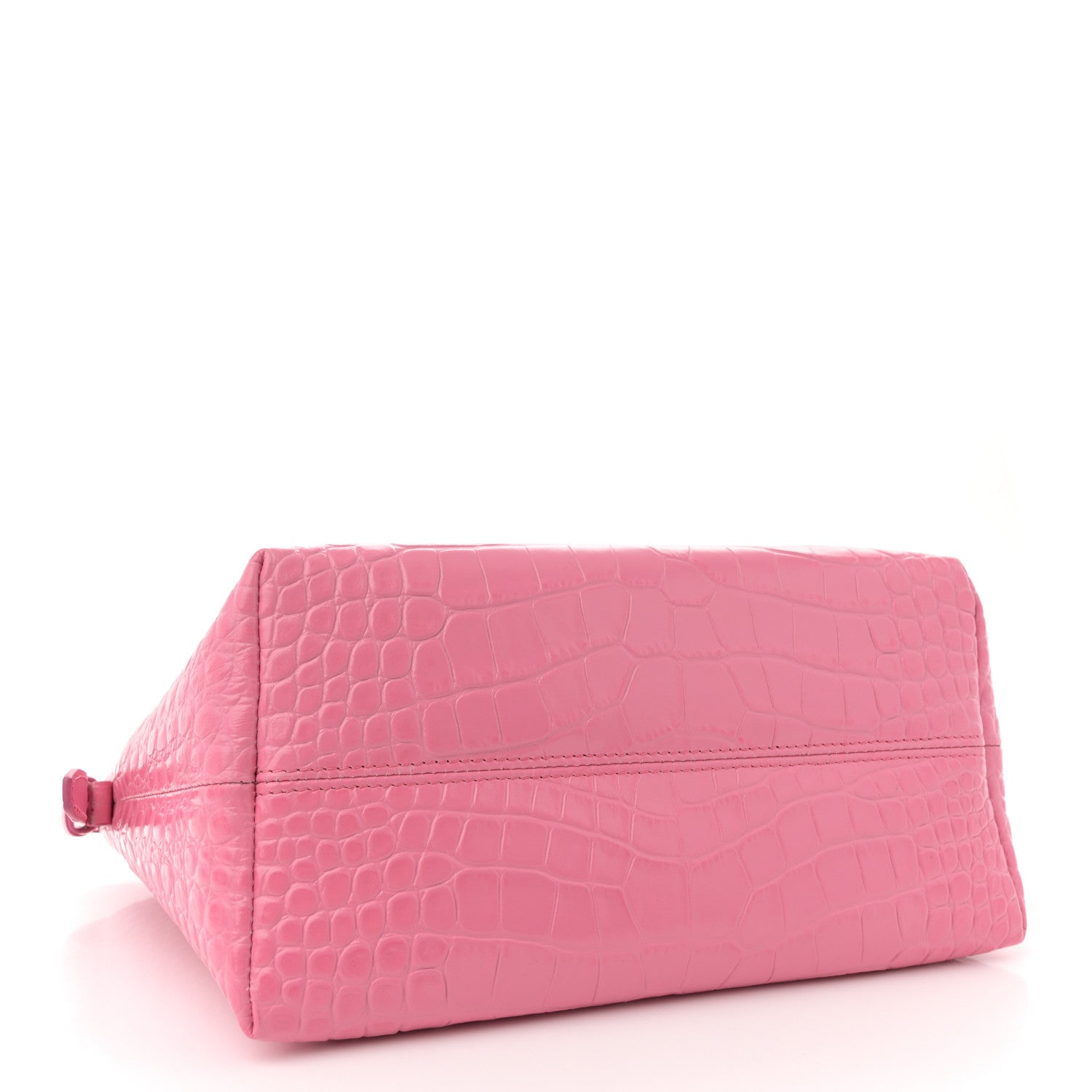Tom Ford Calfskin Crocodile Embossed Mini TF East West Tote Rose Bloom 4 of 11