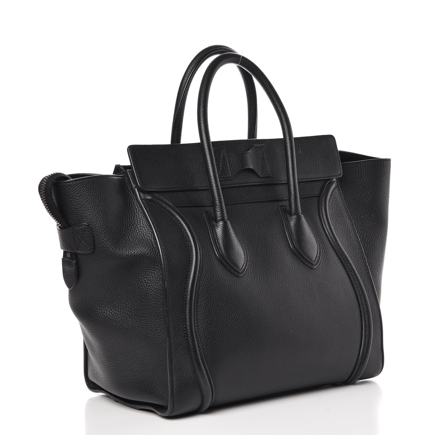 Celine Drummed Calfskin Mini Luggage Black 3 of 20