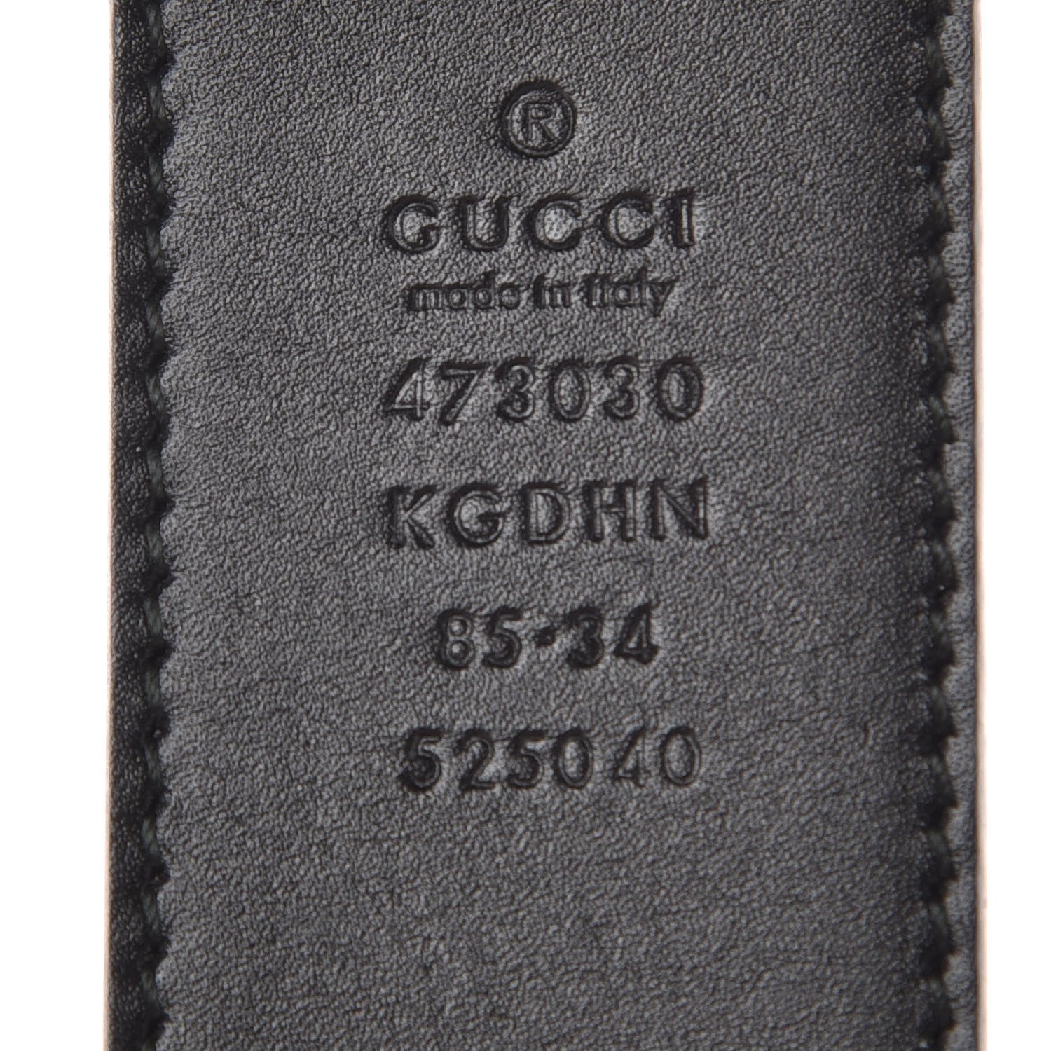 Gucci GG Supreme Monogram Selleria Interlocking G 37mm Belt 85 34 Beige Ebony Black 6 of 6