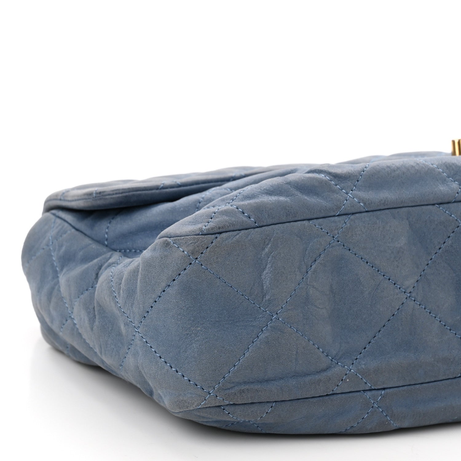 Chanel Iridescent Calfskin Large Chic Quilt Flap Dark Blue 9 of 11