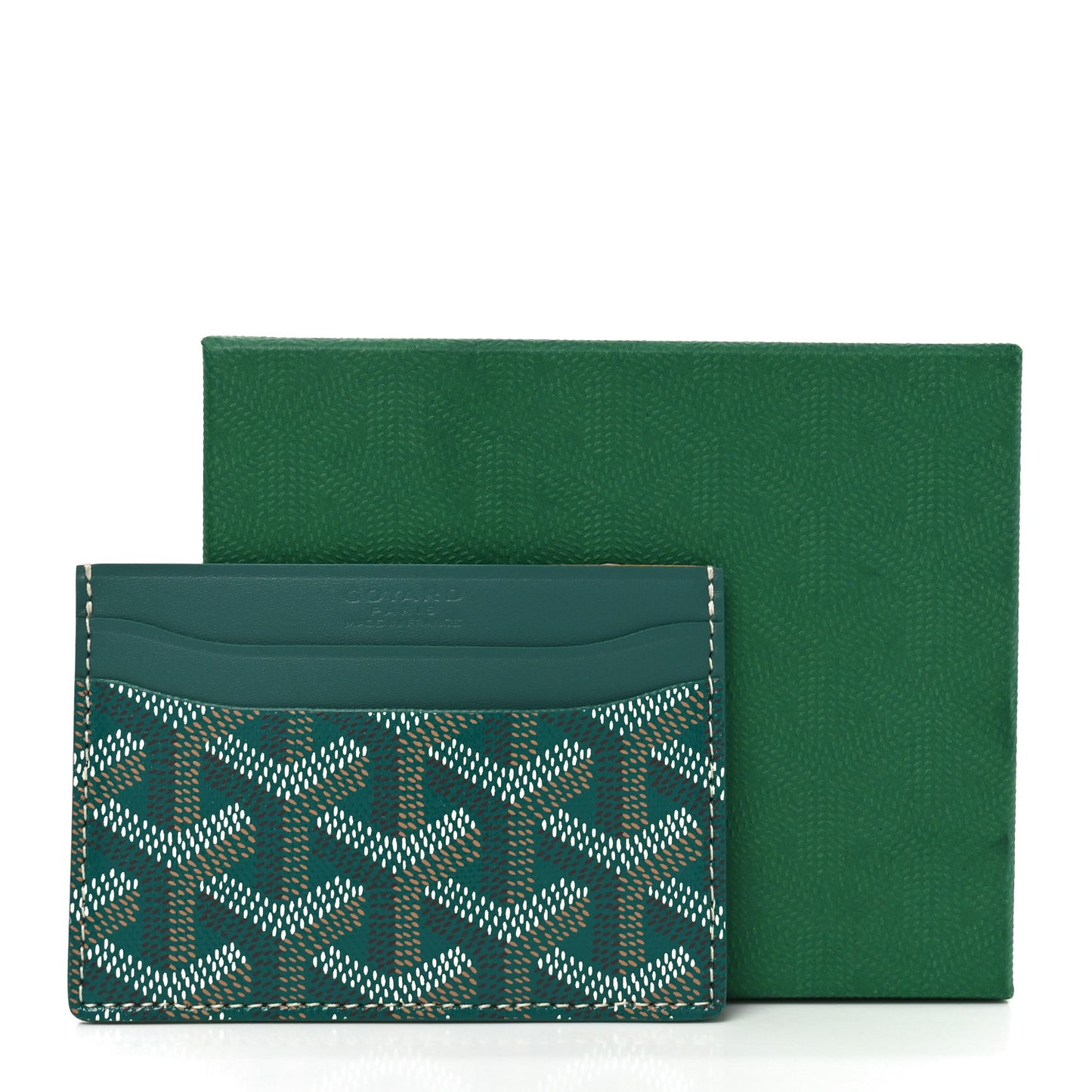 Goyardine Saint Sulpice Card Holder Green