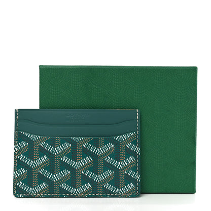 Goyard Goyardine Saint Sulpice Card Holder Green 7 of 7