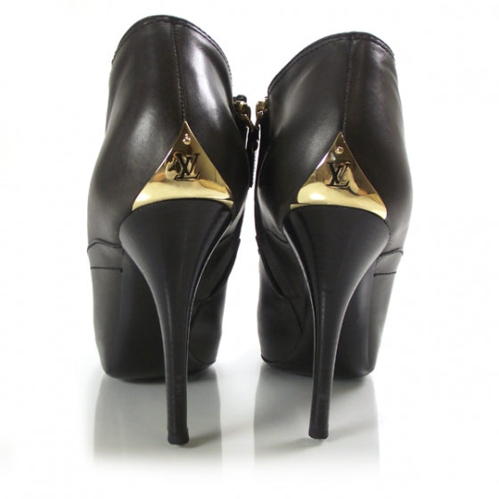 Louis Vuitton Leather Intense Low Boots 39 Gris 3 of 8