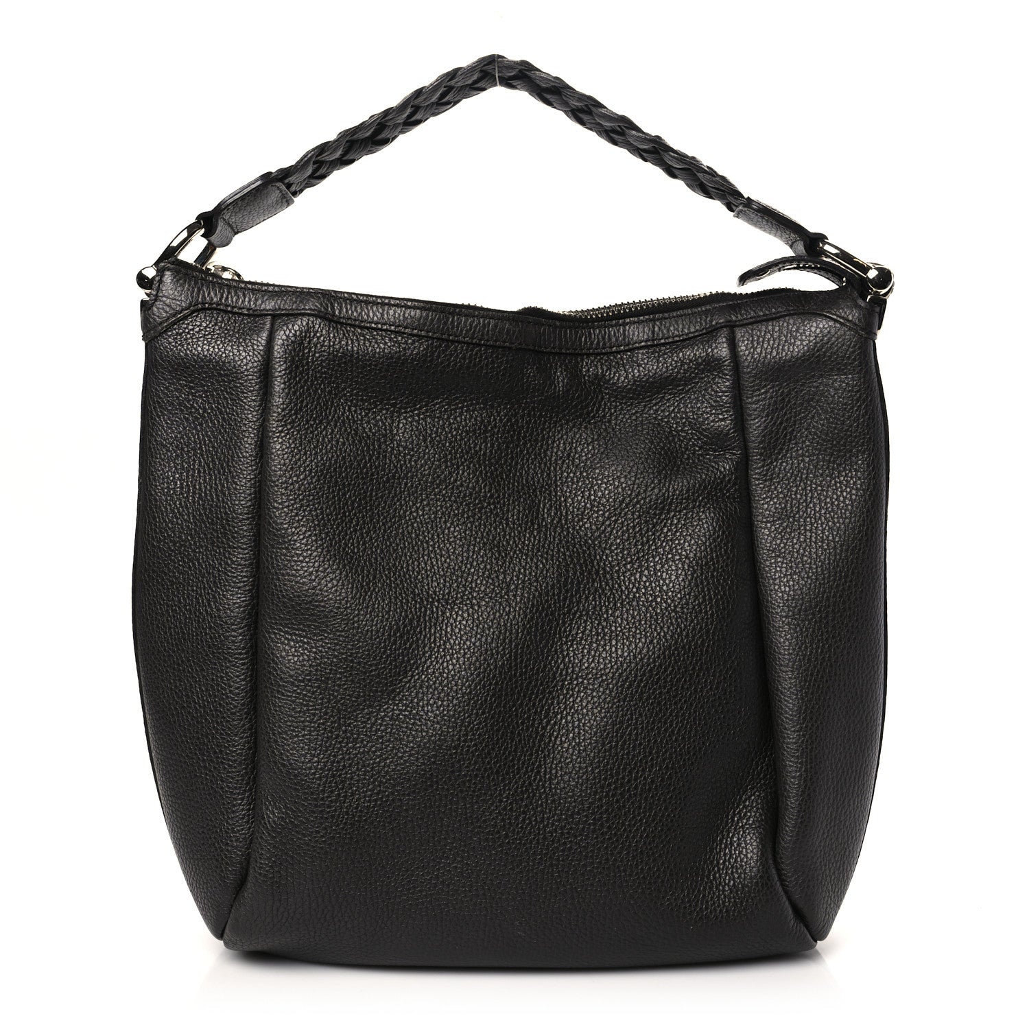 Gucci Grained Calfskin Bamboo Bar Hobo Dark Brown 1 of 9