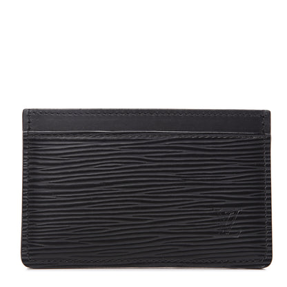 Louis Vuitton Epi Card Holder Black 1 of 6