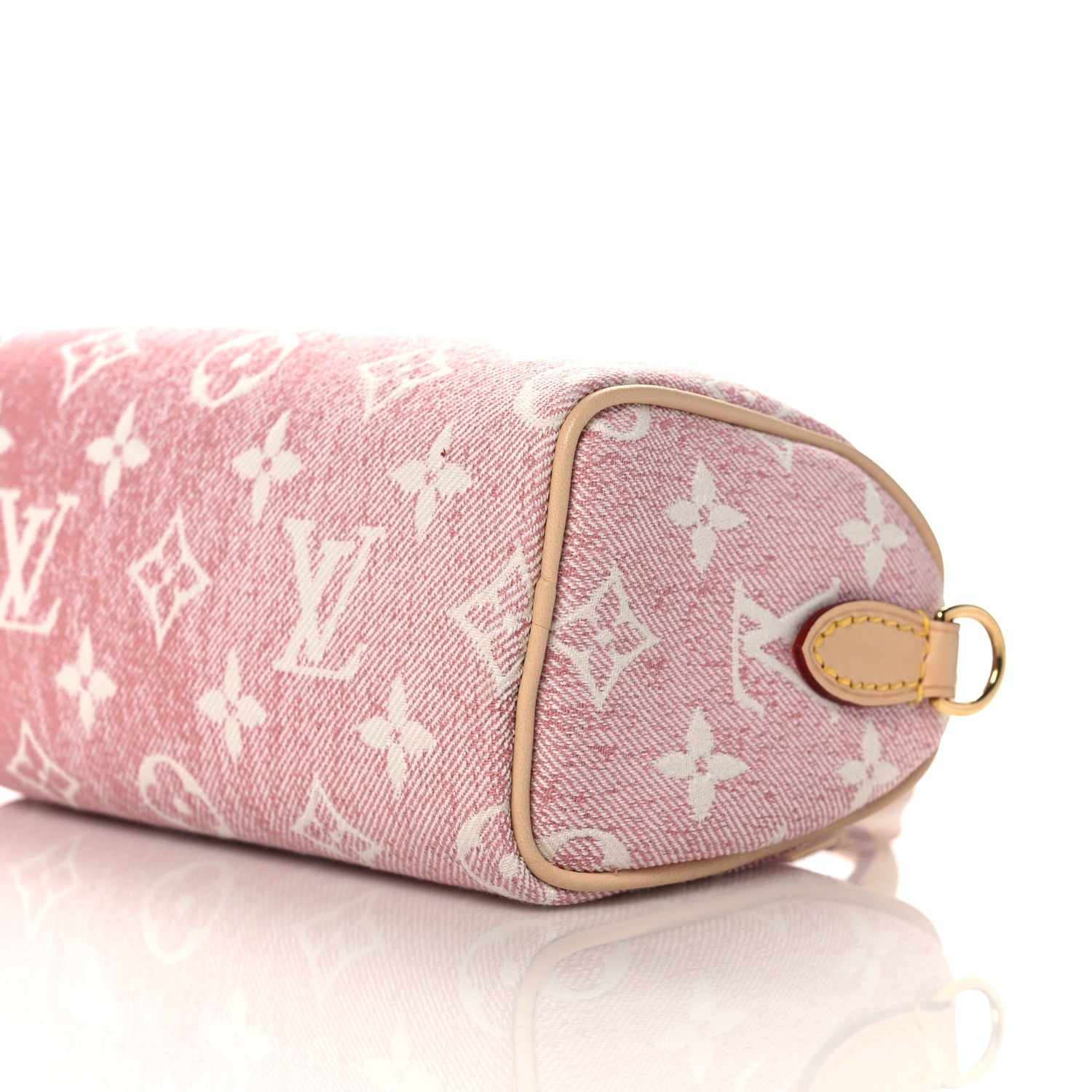 Louis Vuitton Monogram Jacquard Denim Nano Speedy Bandouliere Pink 8 of 9