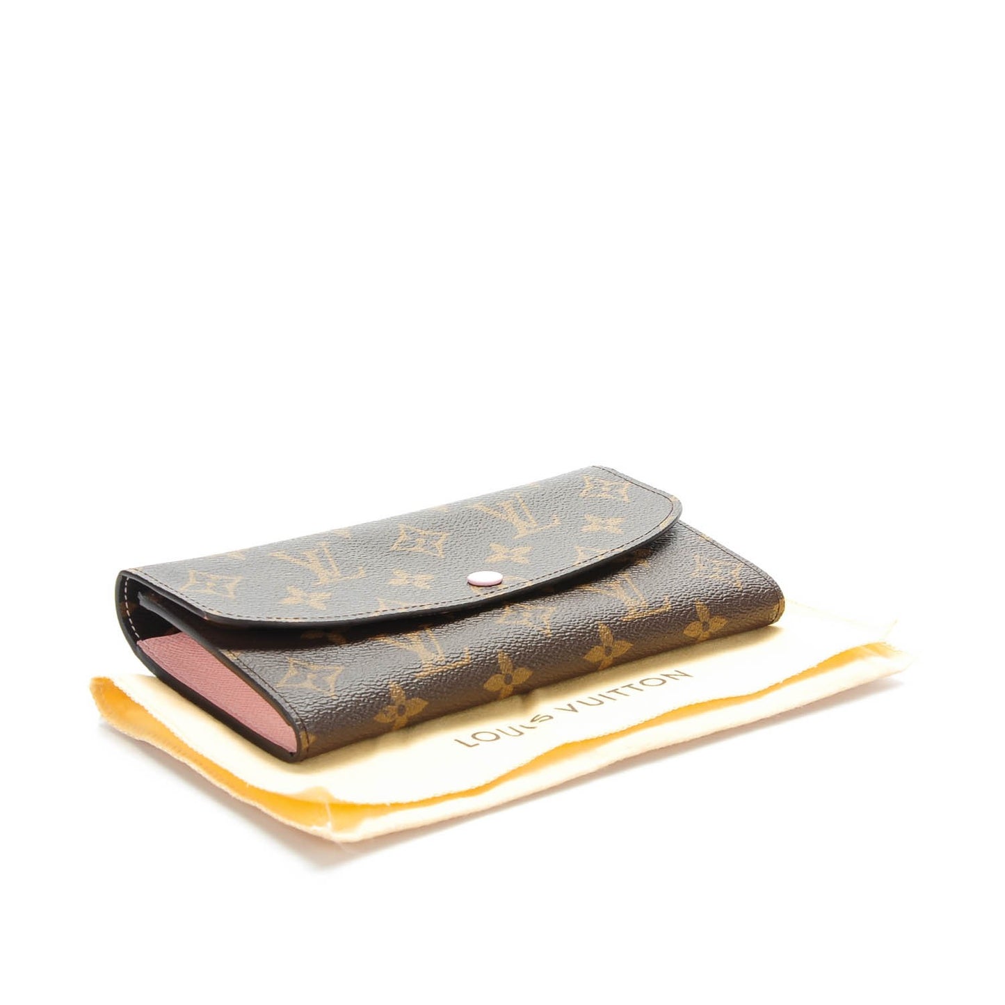 Monogram Emilie Wallet Rose Ballerine
