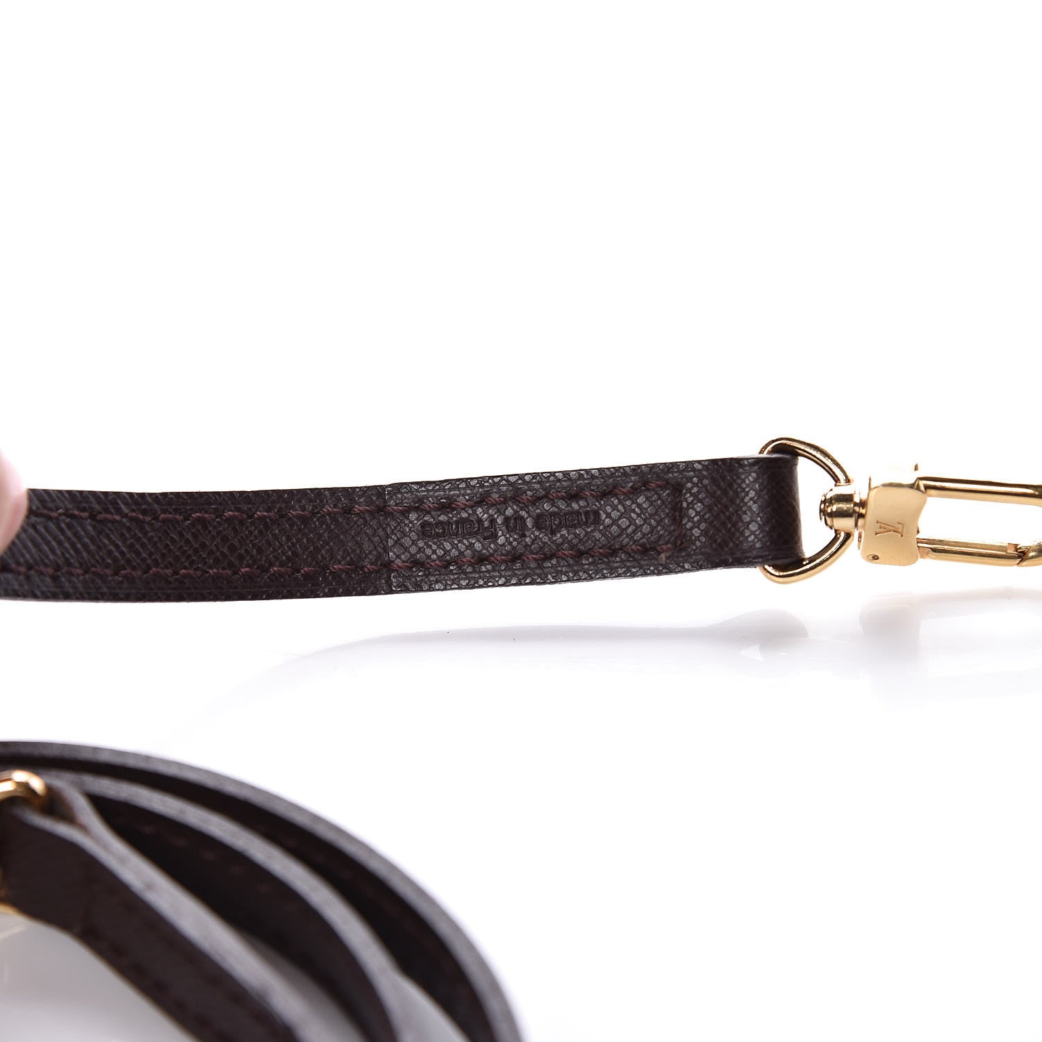 Louis Vuitton Calfskin 12mm Shoulder Strap Brown 4 of 5