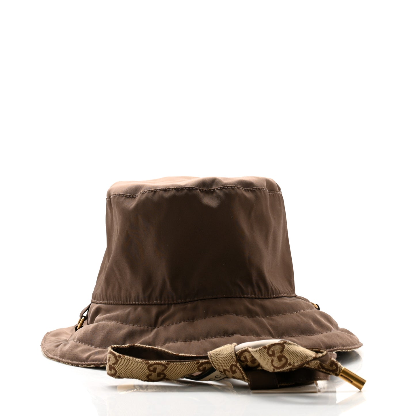 Canvas Monogram Reversible Bucket Hat XL Brown