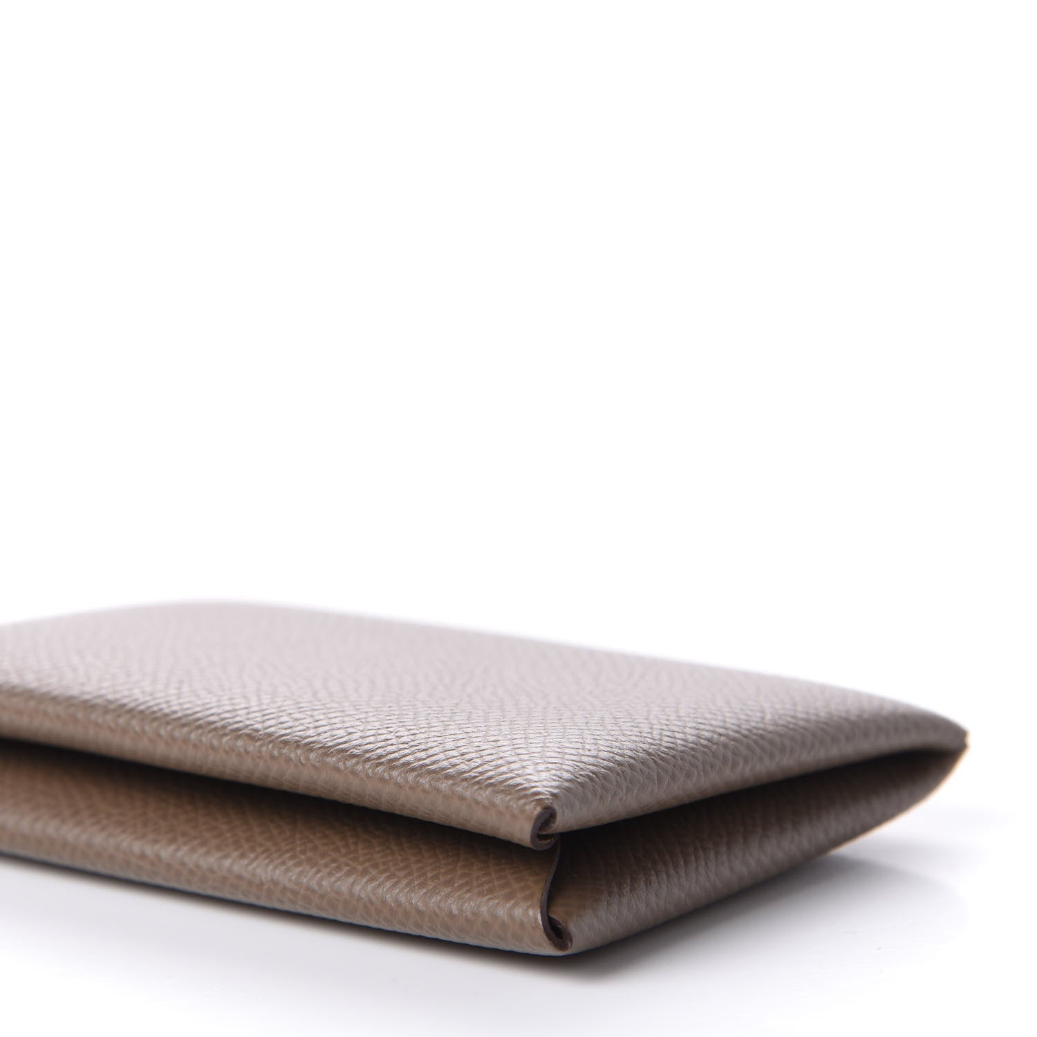 Hermes Epsom Calvi Card Case Etoupe 10 of 13