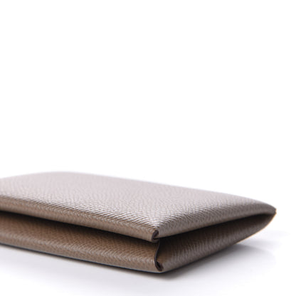 Hermes Epsom Calvi Card Case Etoupe 10 of 13