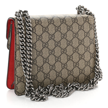 Gucci GG Supreme Monogram Mini Dionysus Shoulder Bag Hibiscus Red 3 of 11