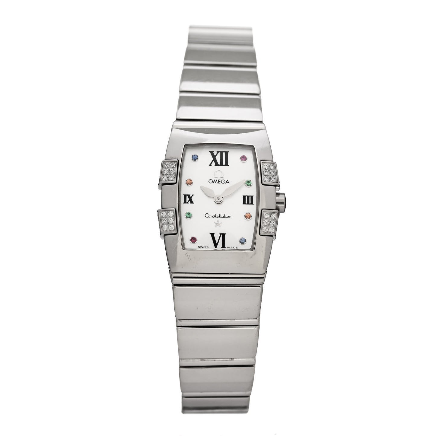 Stainless Steel Diamond Mother of Pearl 21mm Constellation Quadrella Quartz Watch Multicolor 1585.79.00