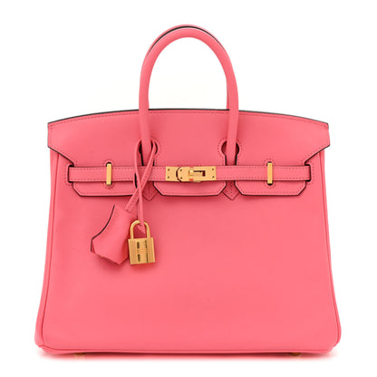 Hermes Swift Birkin 25 Rose Azalee 1 of 12