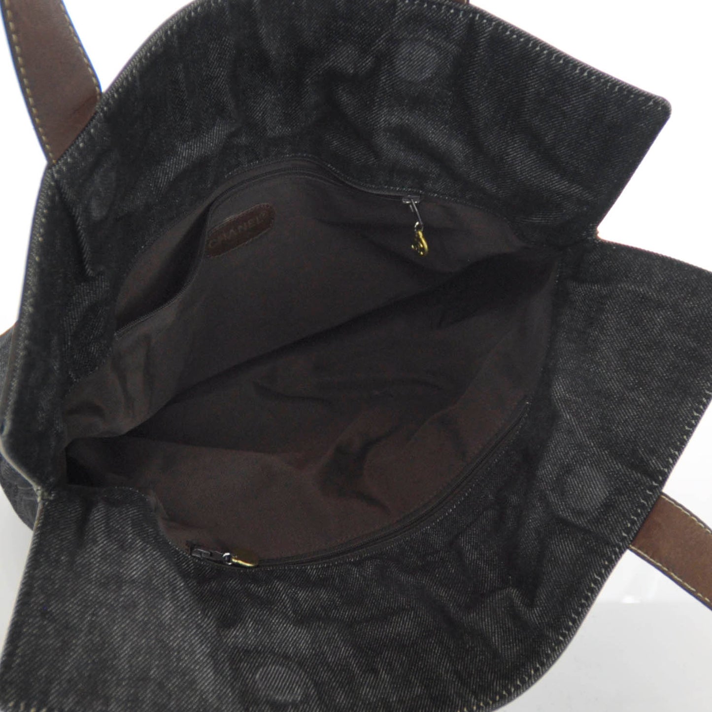 Denim Leather Shoulder Bag