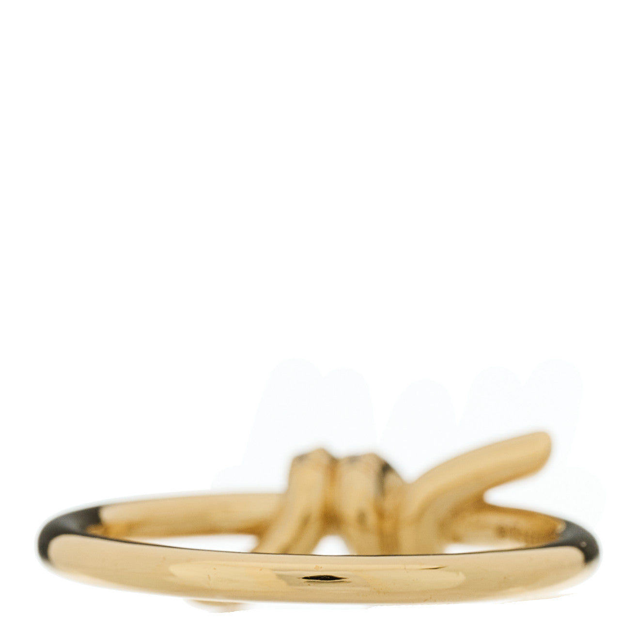 18K Yellow Gold Diamond Small Knot Ring 52 6