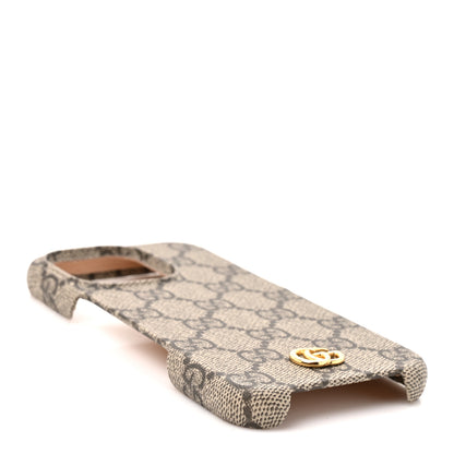 Gucci GG Supreme Monogram Ophidia iPhone 16 Pro Max Phone Case Beige Ebony 4 of 6