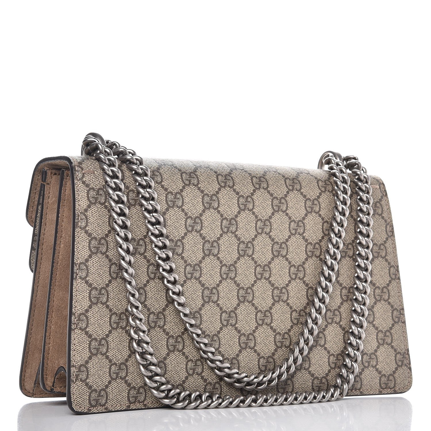 Gucci GG Supreme Monogram Small Dionysus Shoulder Bag Taupe 4 of 10