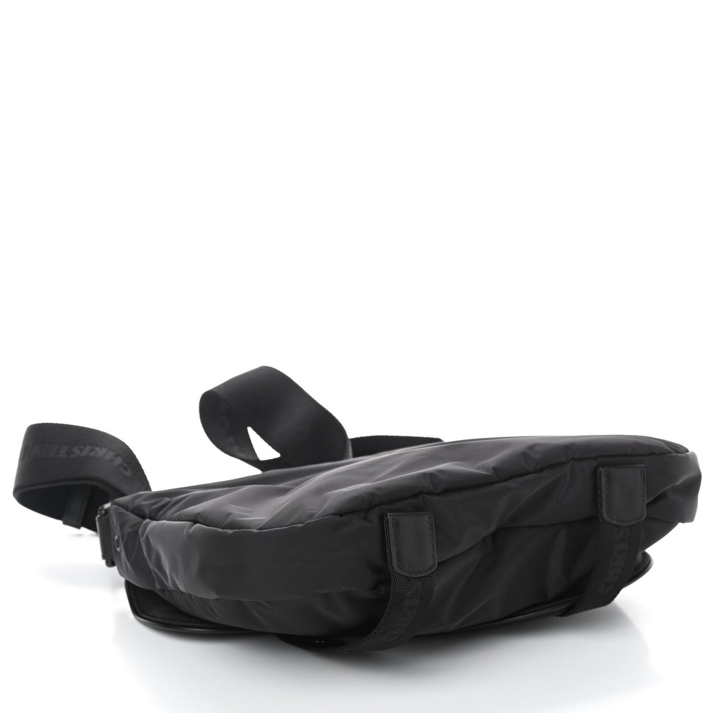 HOMME Nylon Saddle Messenger Bag Black