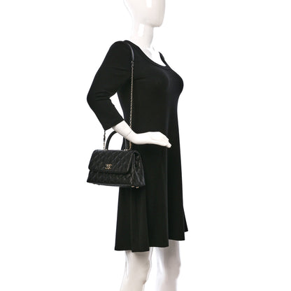 Chanel Caviar Quilted Mini Coco Handle Flap Black 2 of 9