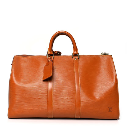 Louis Vuitton Epi Keepall 45 Cipango 1 of 10