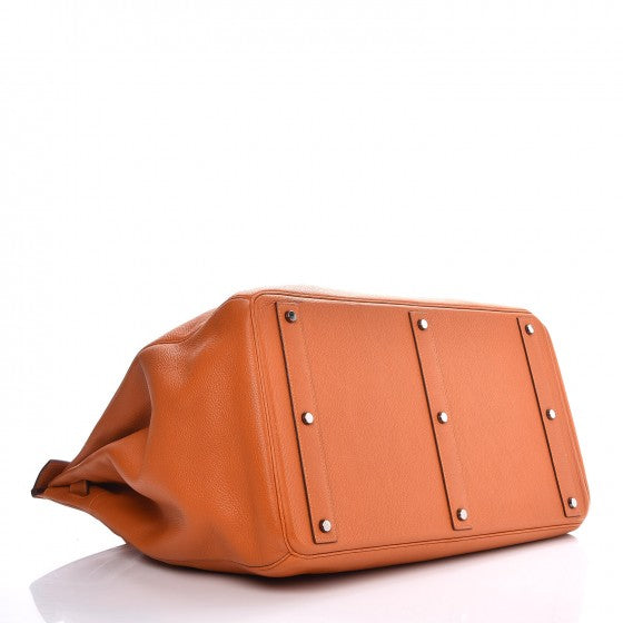 Hermes Togo HAC Travel Birkin 50 Orange 4 of 15