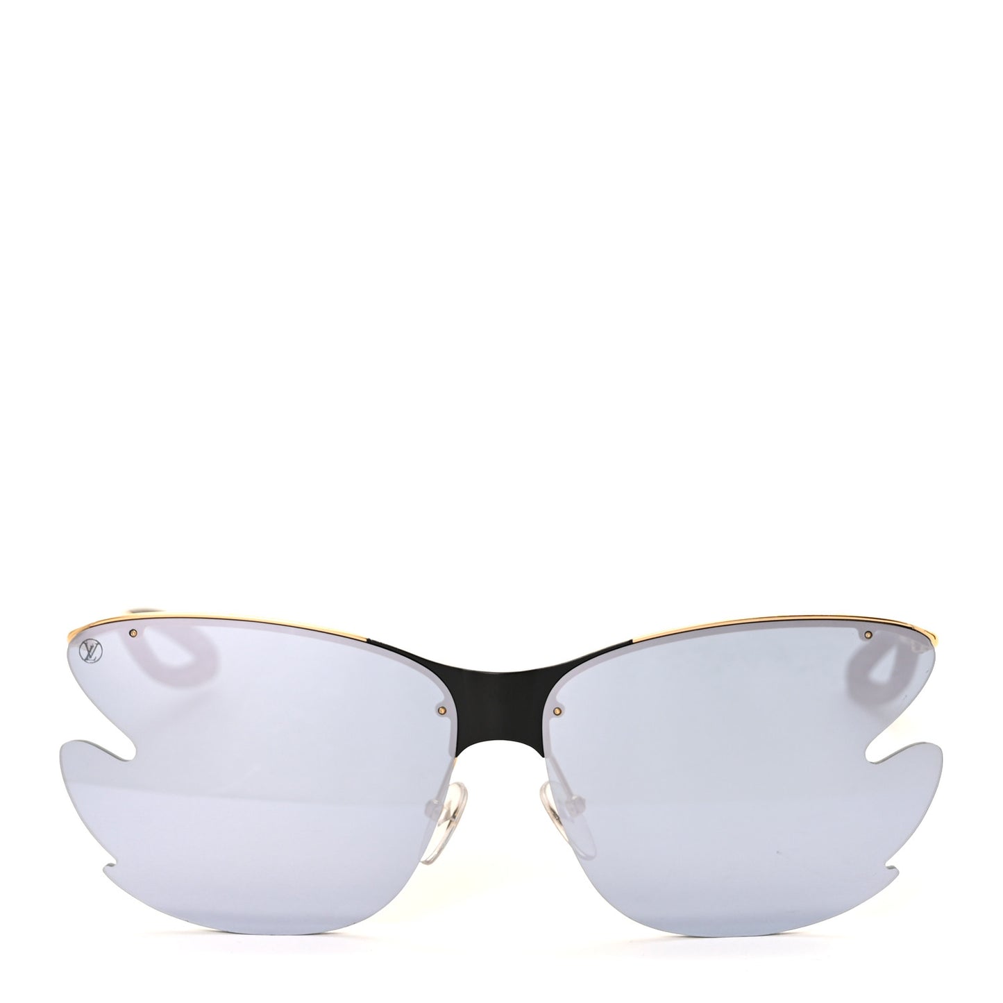 Bohemian Vuittony Square Sunglasses Z1235E Silver Mirror