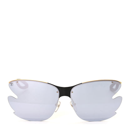 Louis Vuitton Bohemian Vuittony Square Sunglasses Z1235E Silver Mirror 2 of 8