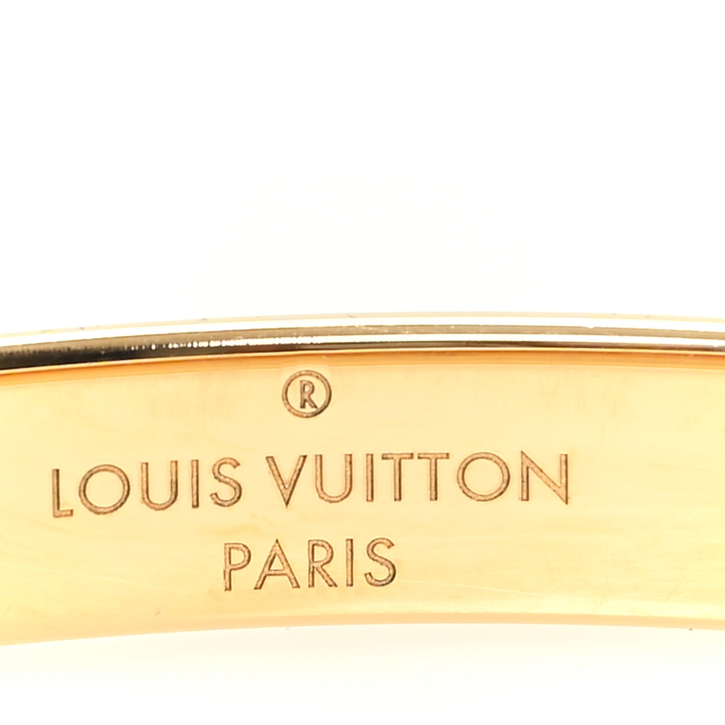 Brass Monogram Nanogram Cuff S Gold