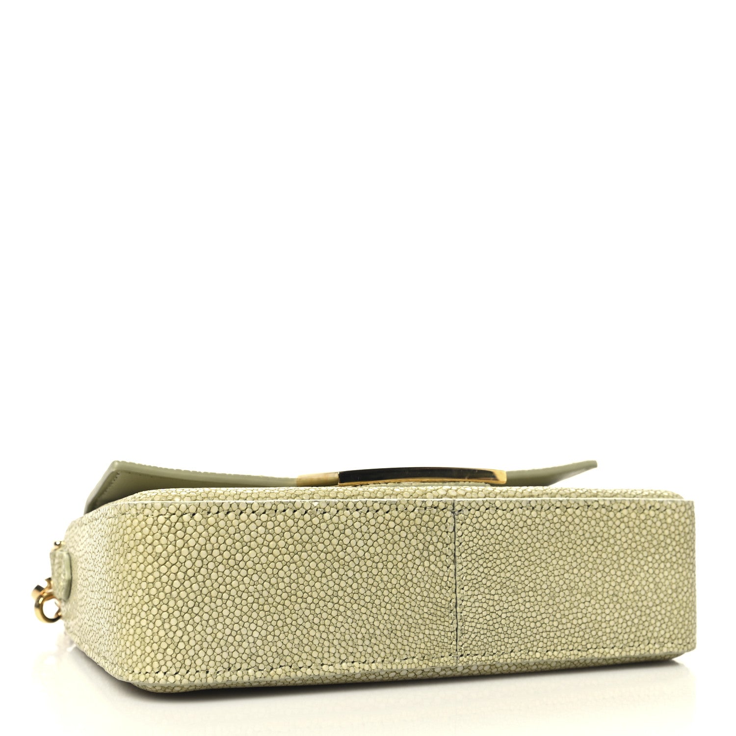 Fendi Stingray Mini Baguette Sage Green 4 of 10