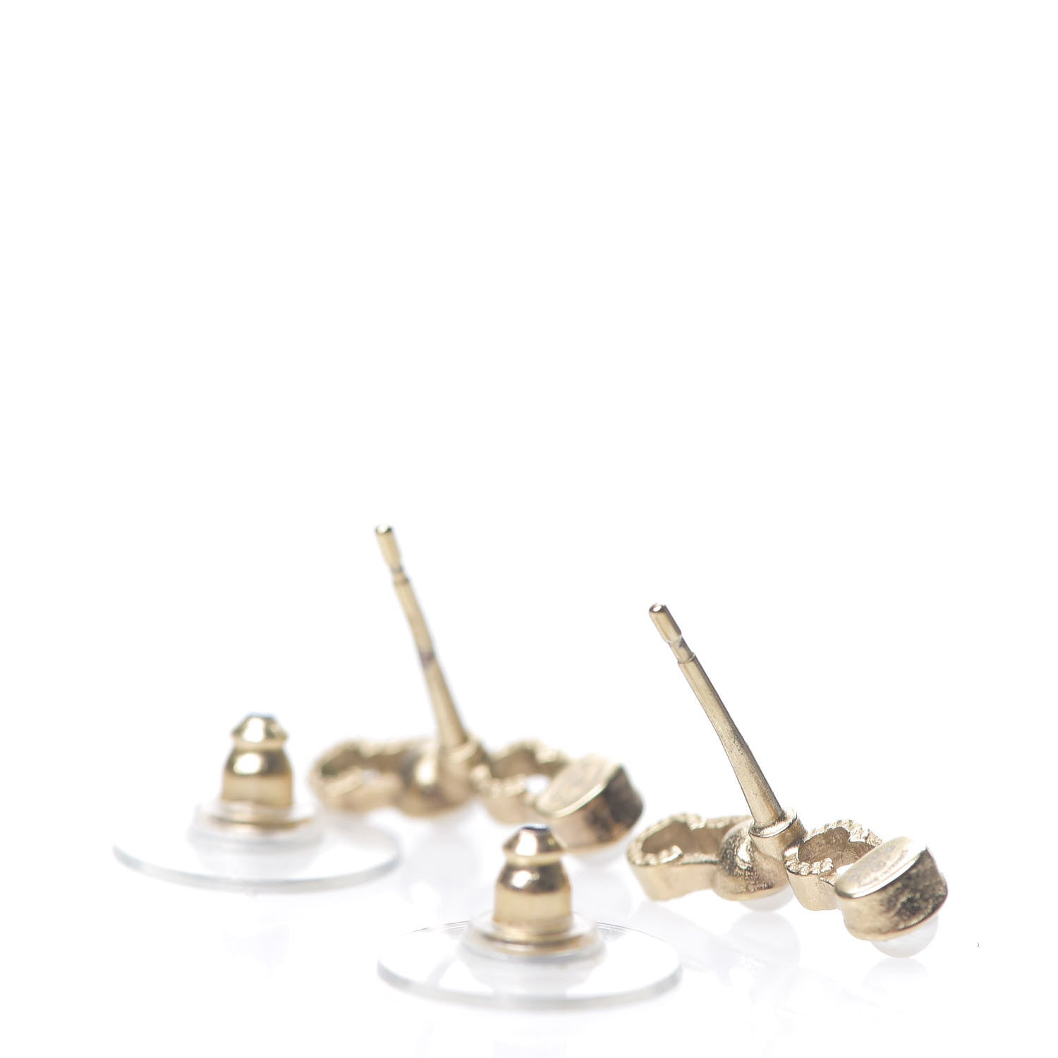 Chanel Pearl Coco Earrings Gold 3 of 5